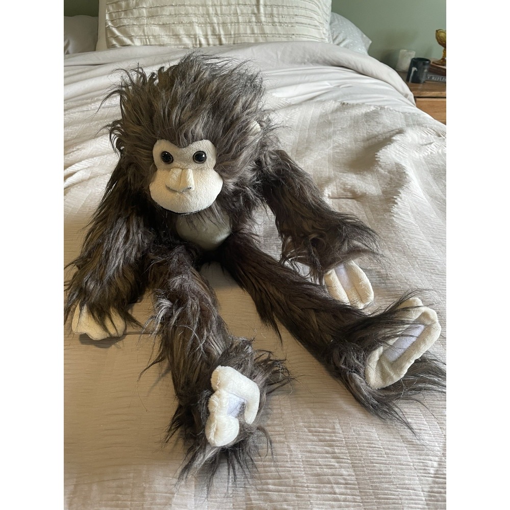 Fiesta Shaggimals Shaggy Hanging Monkey 24" Brown Hook And Loop CUTE